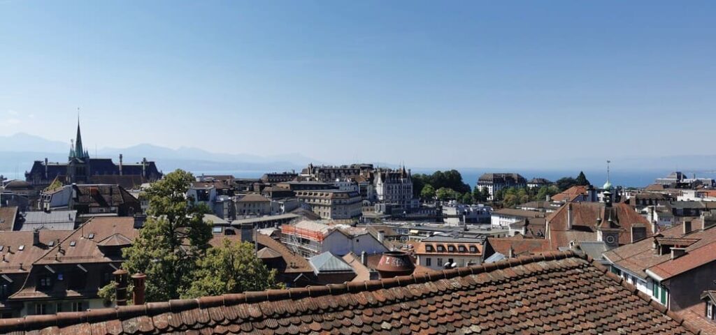 vista de Lausanne, na Suíça