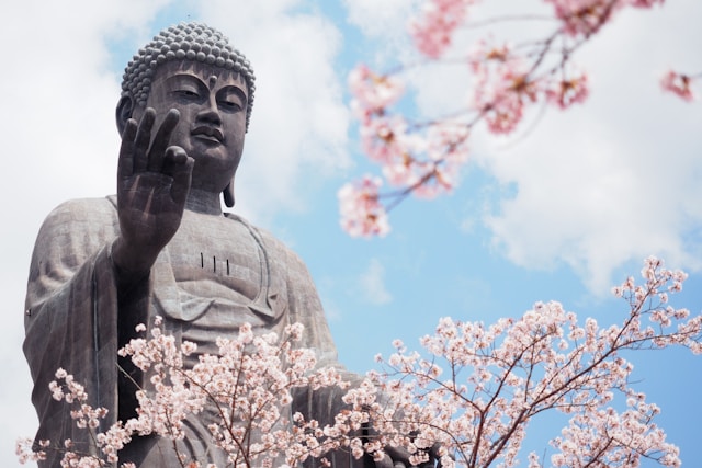 Imagem do buda em Ushiki, em Ibaraki