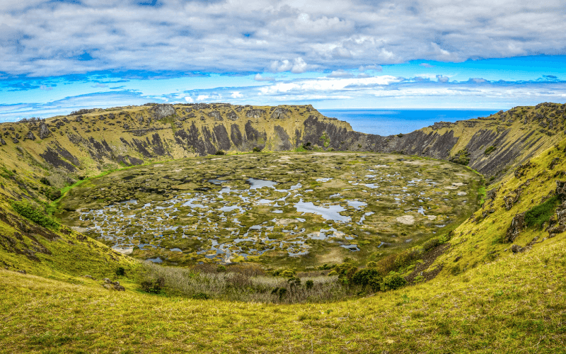 Vulcão extinto Rano Kau