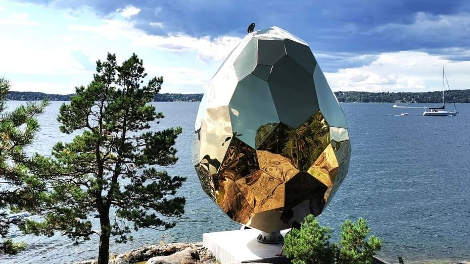 Escultura em Artipelag, perto de Estocolmo